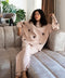 Snuggs women winter Knit pajama Nude